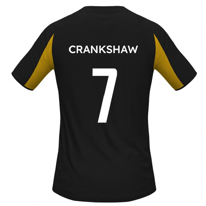 Danxen Homem Camisola Ollie Crankshaw #7 Preto Amarelo Alternativa 2025/26 Camisa