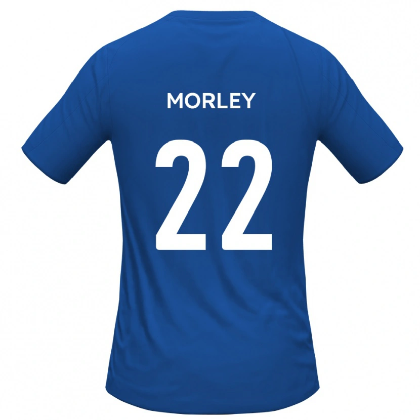 Danxen Homem Camisola Adam Morley #22 Azul Celeste Alternativa 2025/26 Camisa