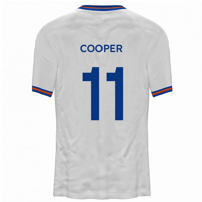 Danxen Homem Camisola Chay Cooper #11 Branco Azul Alternativa 2025/26 Camisa