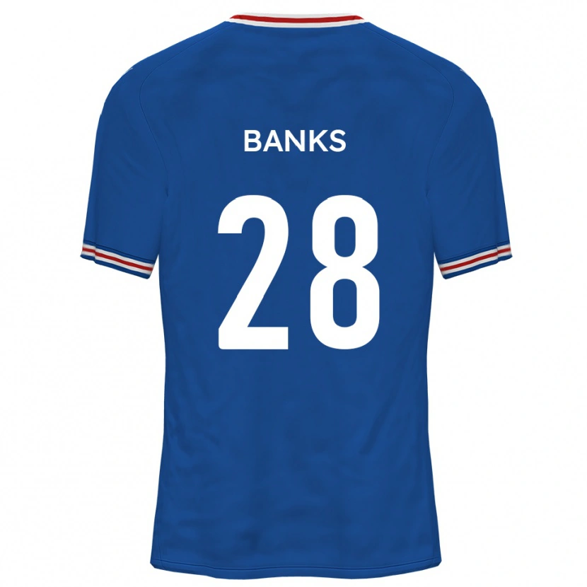 Danxen Homem Camisola Ollie Banks #28 Azul Dodger Alternativa 2025/26 Camisa