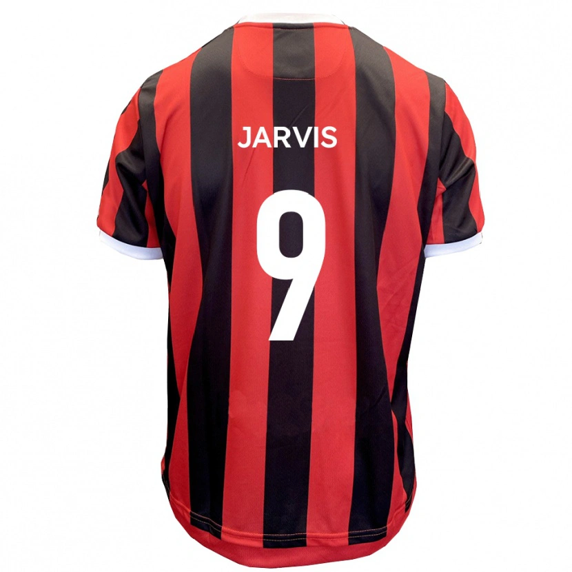 Danxen Homem Camisola Aaron Jarvis #9 Vermelho Preto Alternativa 2025/26 Camisa