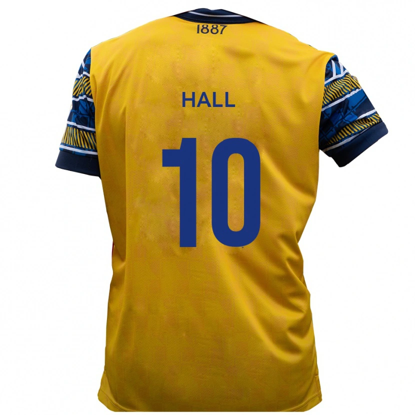 Danxen Homem Camisola Luke Hall #10 Amarelo Preto Alternativa 2025/26 Camisa