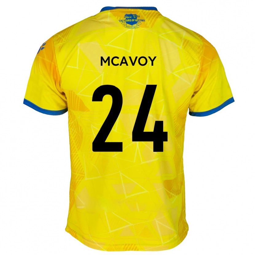 Danxen Homem Camisola Connor Mcavoy #24 Amarelo Azul Alternativa 2025/26 Camisa