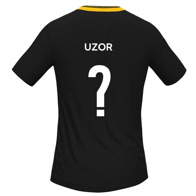 Danxen Homem Camisola Tobe Uzor #0 Preto Amarelo Alternativa 2025/26 Camisa