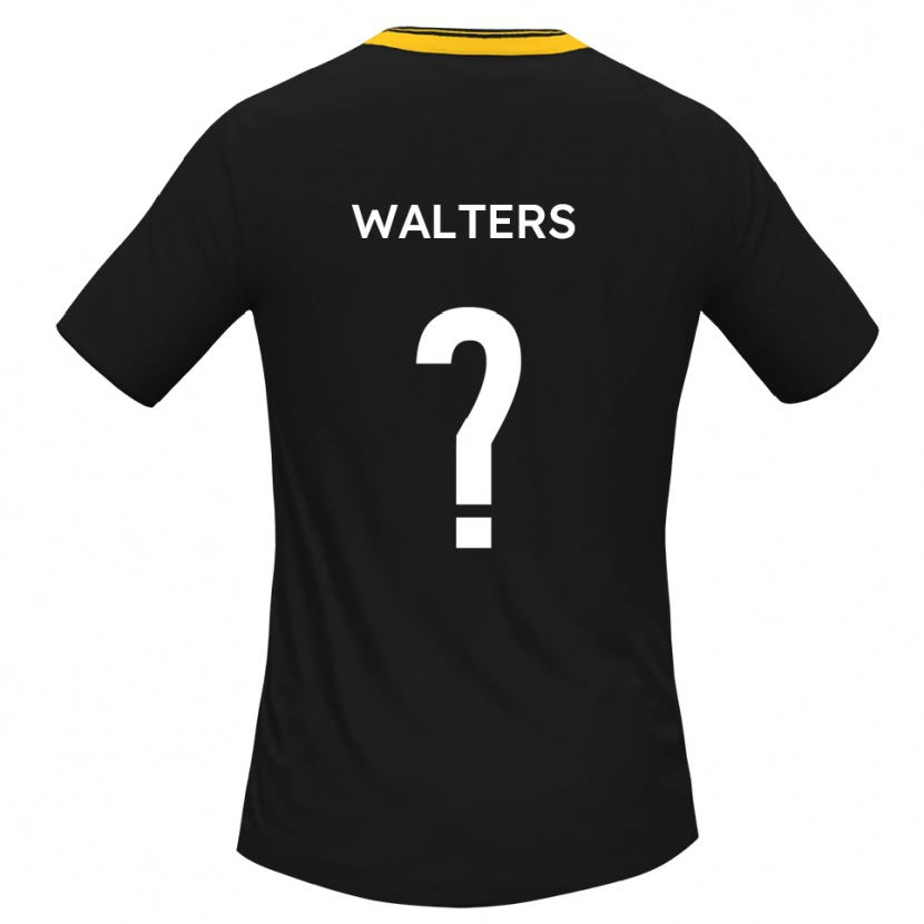 Danxen Homem Camisola Zoe Walters #0 Preto Amarelo Alternativa 2025/26 Camisa