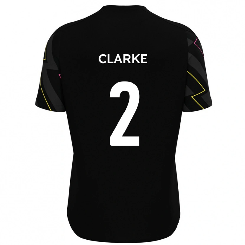 Danxen Homem Camisola James Clarke #2 Preto Cinza Alternativa 2025/26 Camisa