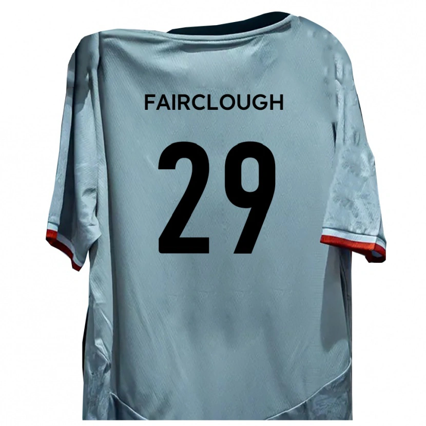 Danxen Homem Camisola Adam Fairclough #29 Branco Preto Alternativa 2025/26 Camisa