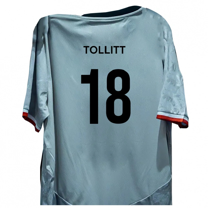 Danxen Homem Camisola Ben Tollitt #18 Branco Preto Alternativa 2025/26 Camisa
