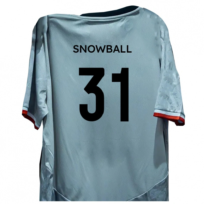 Danxen Homem Camisola Nathan Snowball #31 Branco Preto Alternativa 2025/26 Camisa