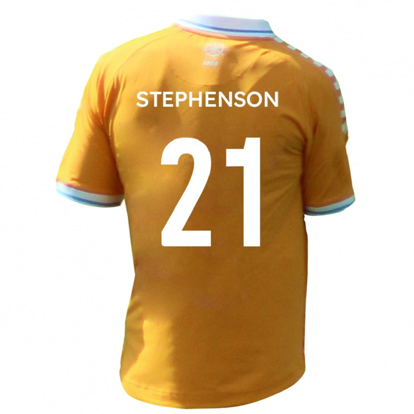 Danxen Homem Camisola Louis Stephenson #21 Amarelo Azul Alternativa 2025/26 Camisa