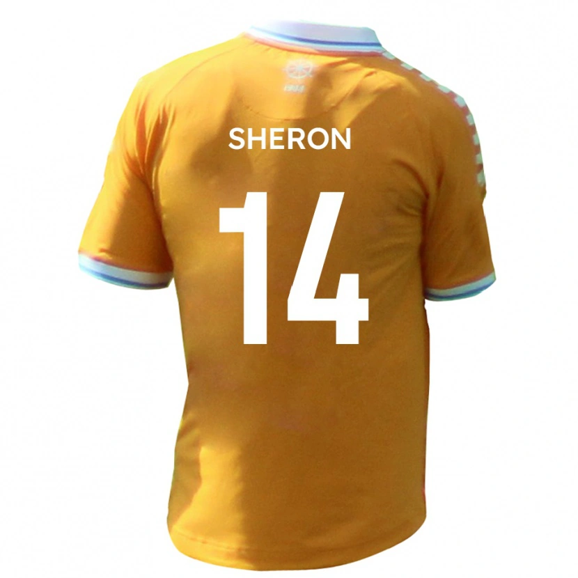 Danxen Homem Camisola Nathan Sheron #14 Amarelo Azul Alternativa 2025/26 Camisa