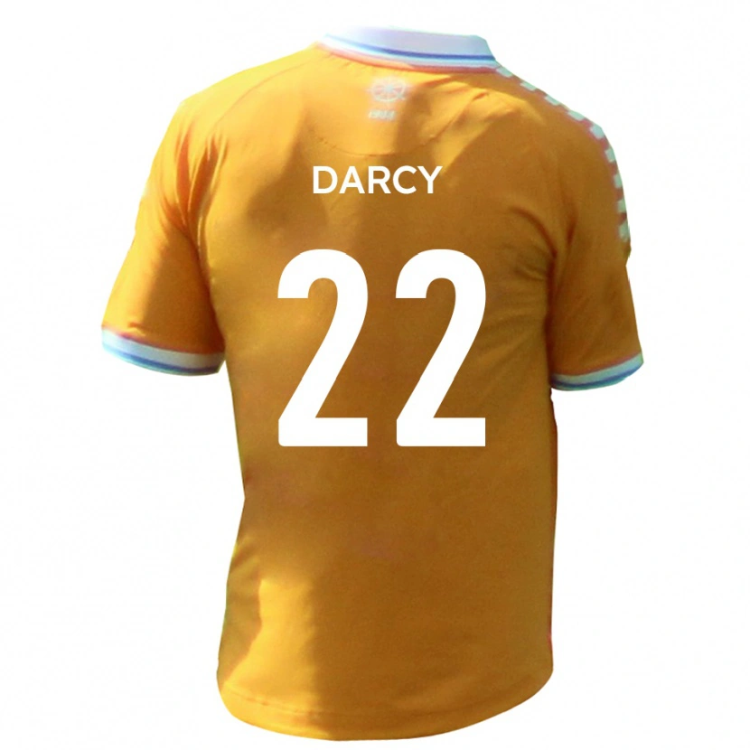 Danxen Homem Camisola Campbell Darcy #22 Amarelo Azul Alternativa 2025/26 Camisa