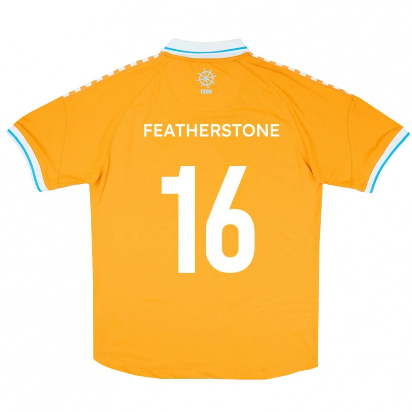 Danxen Homem Camisola Nicky Featherstone #16 Amarelo Azul Alternativa 2025/26 Camisa