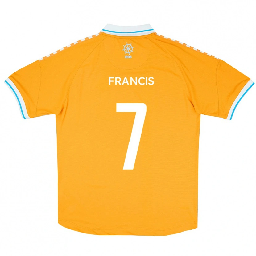 Danxen Homem Camisola Jermaine Francis #7 Amarelo Azul Alternativa 2025/26 Camisa