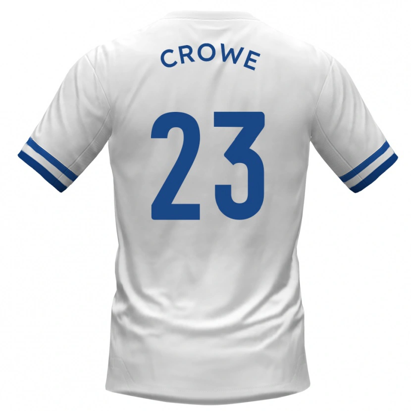 Danxen Homem Camisola Dylan Crowe #23 Branco Azul Alternativa 2025/26 Camisa