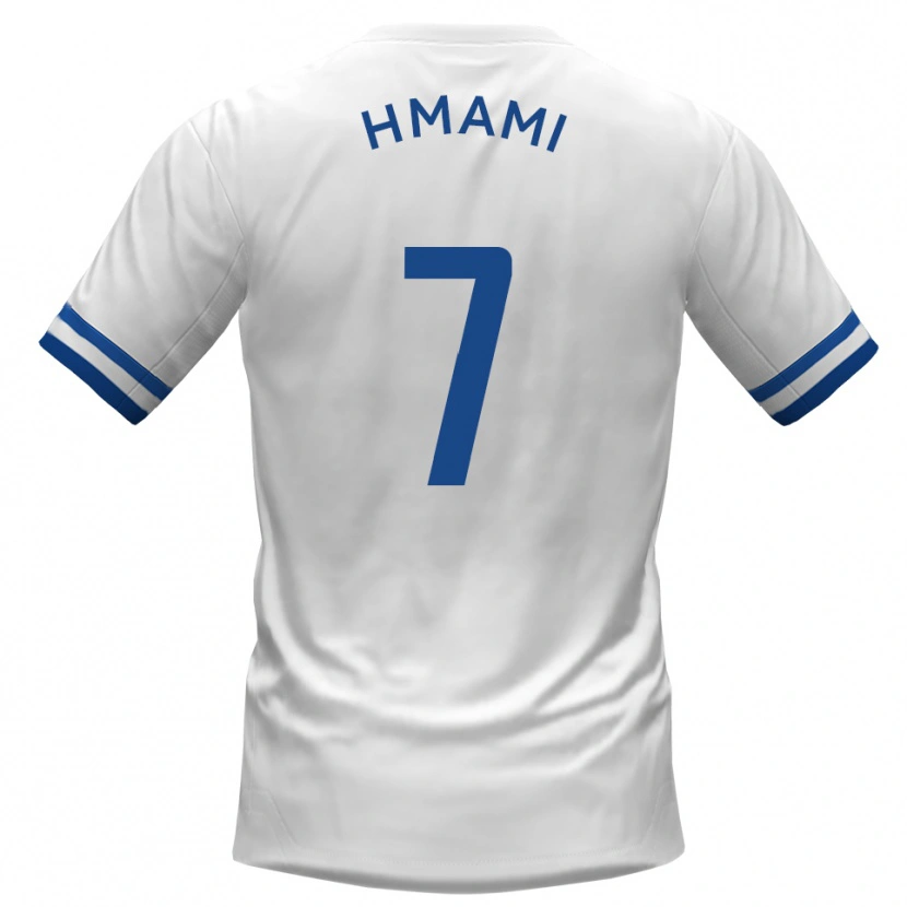 Danxen Homem Camisola Josh Hmami #7 Branco Azul Alternativa 2025/26 Camisa