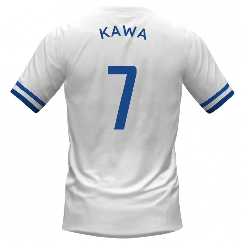 Danxen Homem Camisola David Kawa #7 Branco Azul Alternativa 2025/26 Camisa