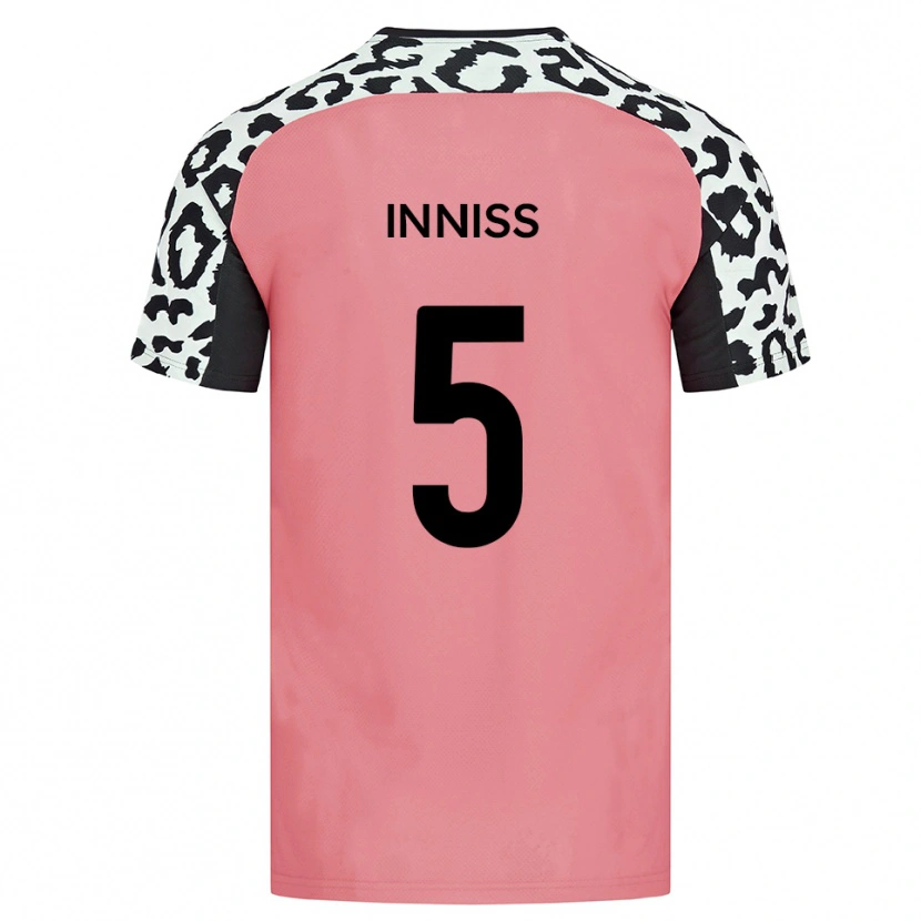 Danxen Homem Camisola Ryan Inniss #5 Rosa Preto Alternativa 2025/26 Camisa