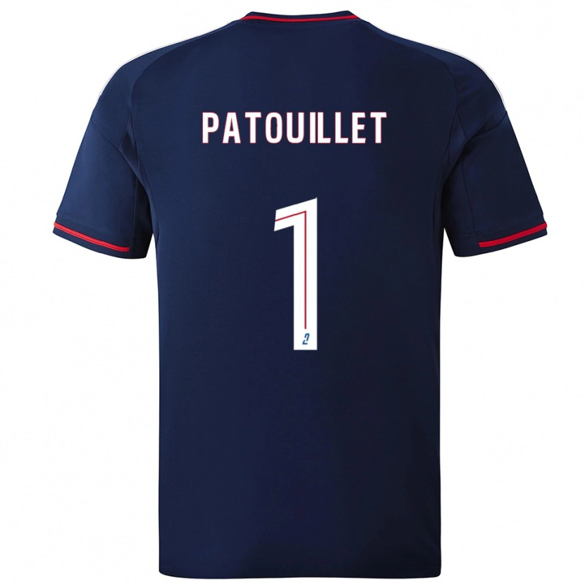 Danxen Homem Camisola Mathieu Patouillet #1 Azul Marinho Vermelho Alternativa 2025/26 Camisa