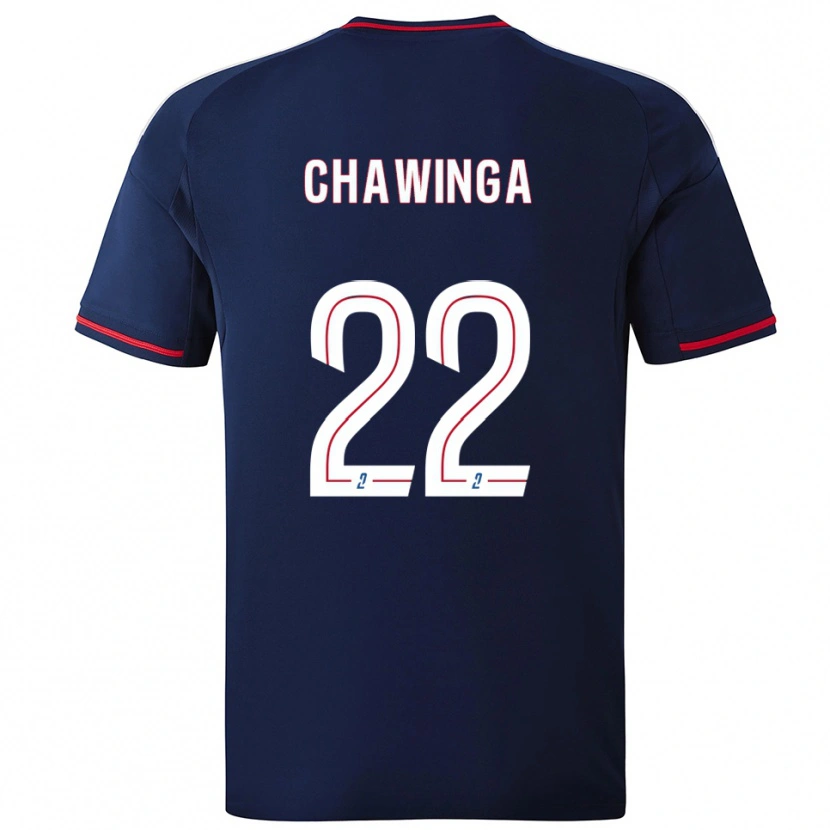 Danxen Homem Camisola Tabitha Chawinga #22 Azul Marinho Vermelho Alternativa 2025/26 Camisa