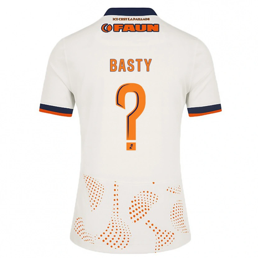Danxen Homem Camisola Ewen Basty #0 Branco Laranja Alternativa 2025/26 Camisa
