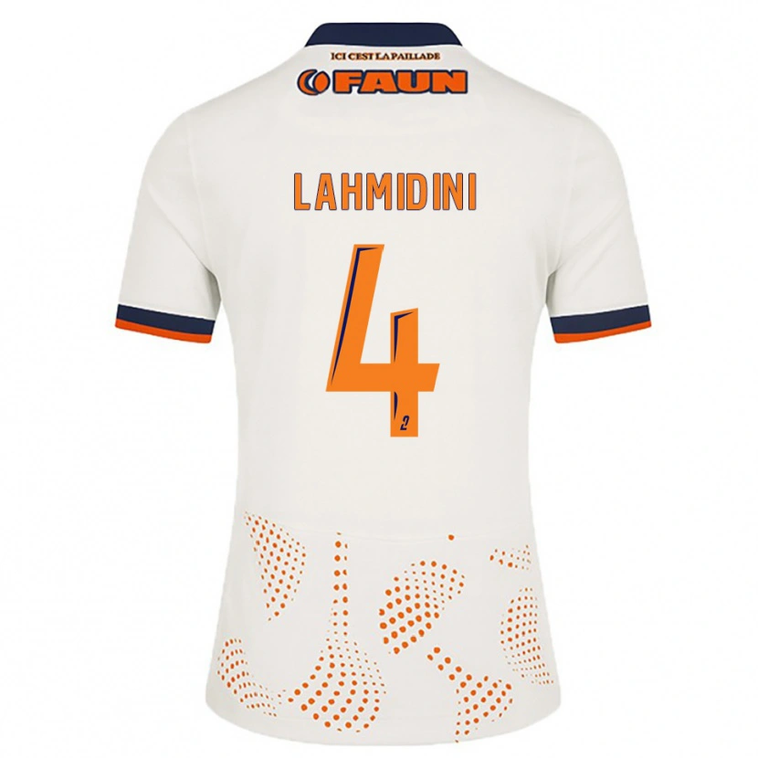Danxen Homem Camisola Marouan Lahmidini #4 Branco Laranja Alternativa 2025/26 Camisa