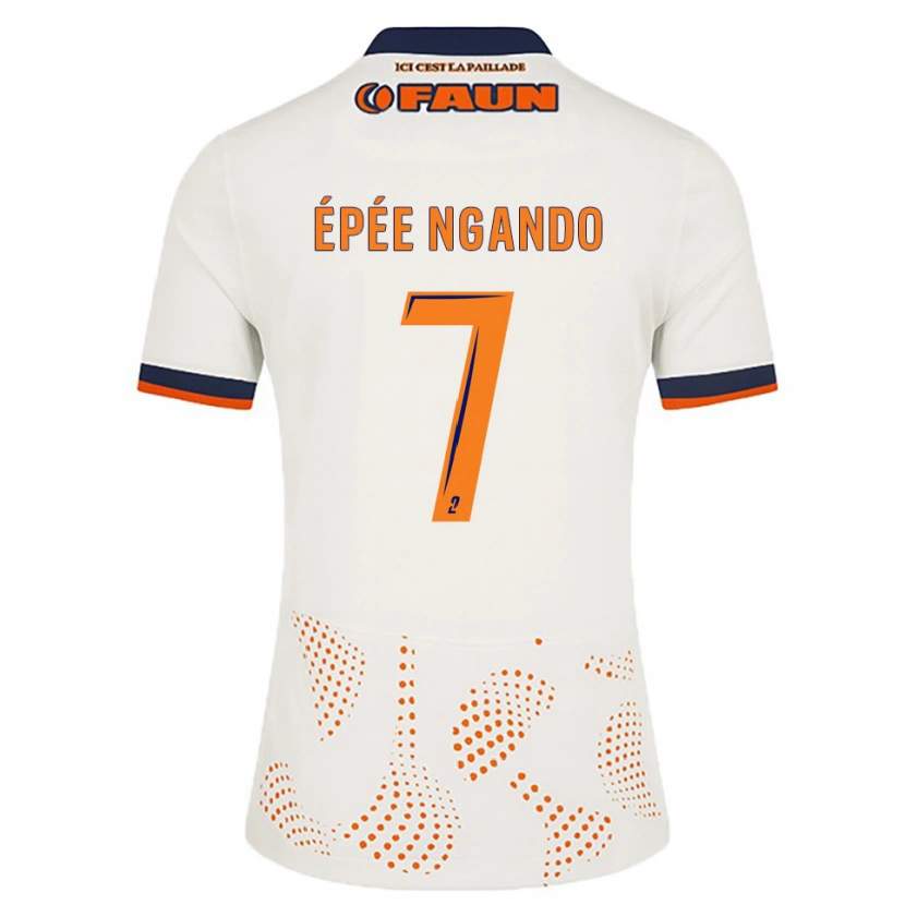 Danxen Homem Camisola Pierre Épée Ngando #7 Branco Laranja Alternativa 2025/26 Camisa