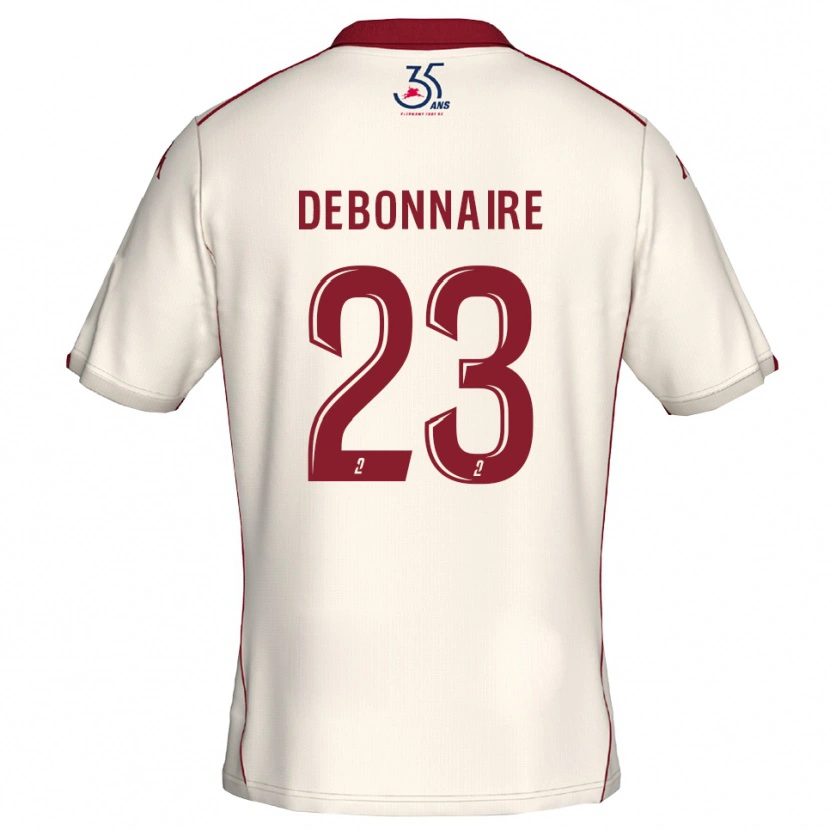 Danxen Homem Camisola Jalane Debonnaire #23 Branco Vinho Alternativa 2025/26 Camisa