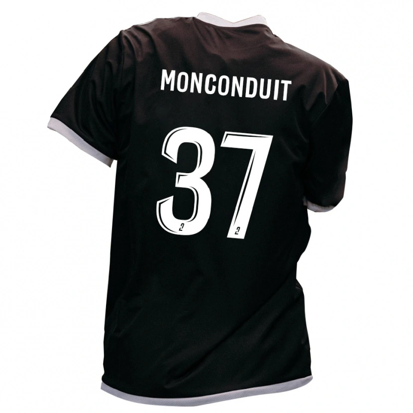 Danxen Homem Camisola Thomas Monconduit #37 Preto Dourado Alternativa 2025/26 Camisa