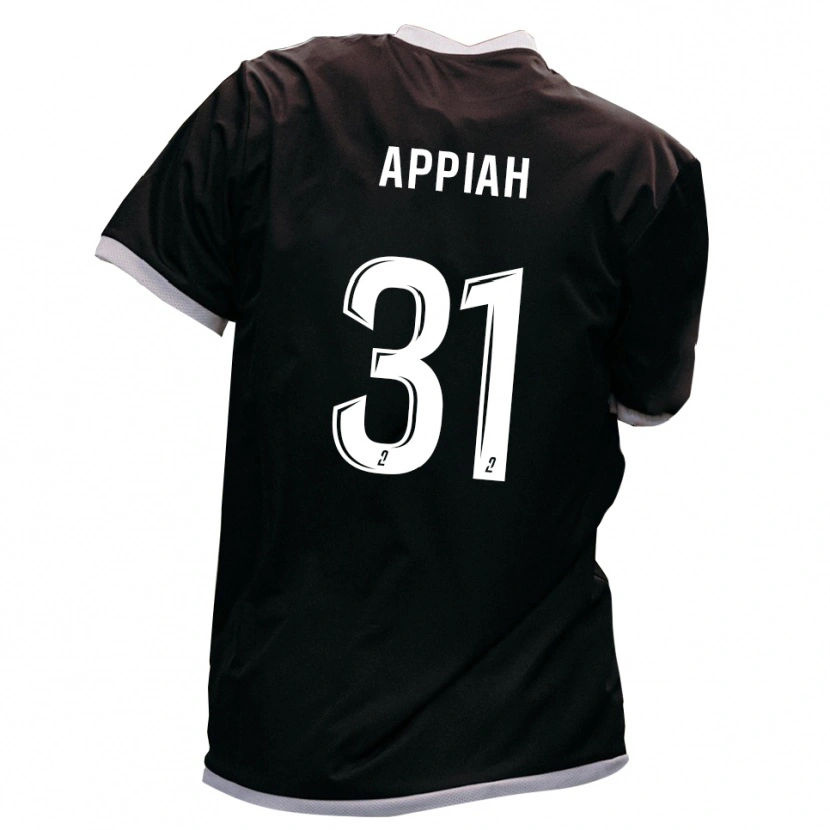 Danxen Homem Camisola Arvin Appiah #31 Preto Dourado Alternativa 2025/26 Camisa