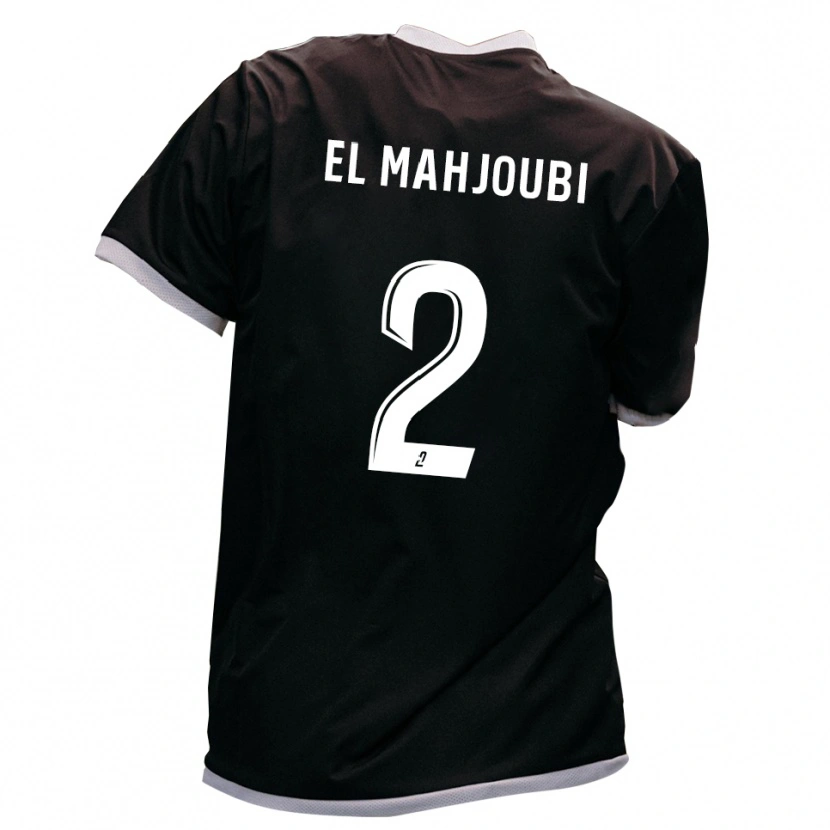 Danxen Homem Camisola Djibril El Mahjoubi #2 Preto Dourado Alternativa 2025/26 Camisa