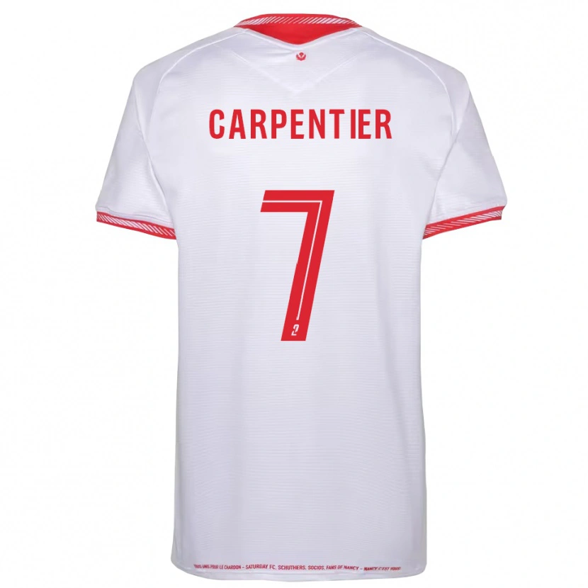 Danxen Homem Camisola Quentin Carpentier #7 Preto Vermelho Alternativa 2025/26 Camisa