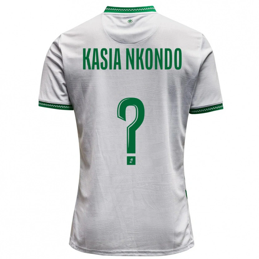 Danxen Homem Camisola Nathan Kasia Nkondo #0 Branco Verde Alternativa 2025/26 Camisa