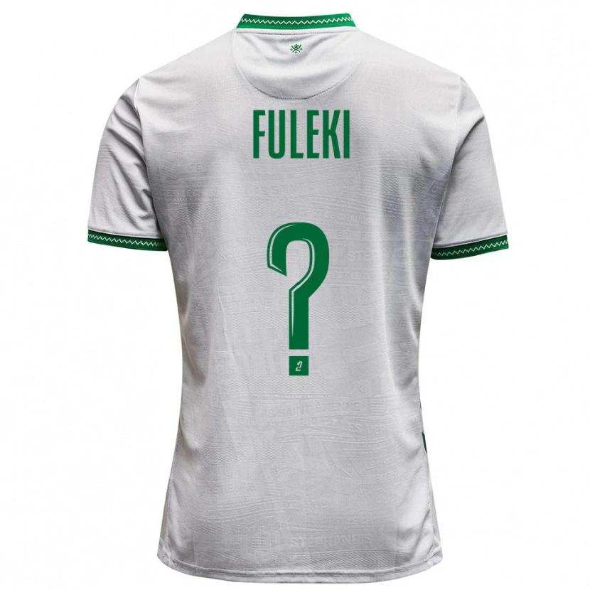 Danxen Homem Camisola Samuel Fuleki #0 Branco Verde Alternativa 2025/26 Camisa