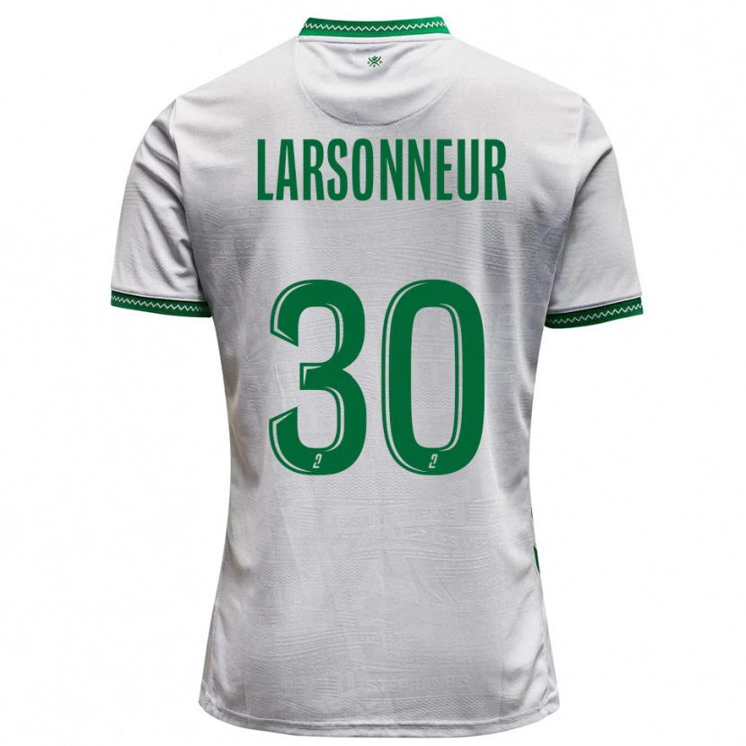 Danxen Homem Camisola Gautier Larsonneur #30 Branco Verde Alternativa 2025/26 Camisa