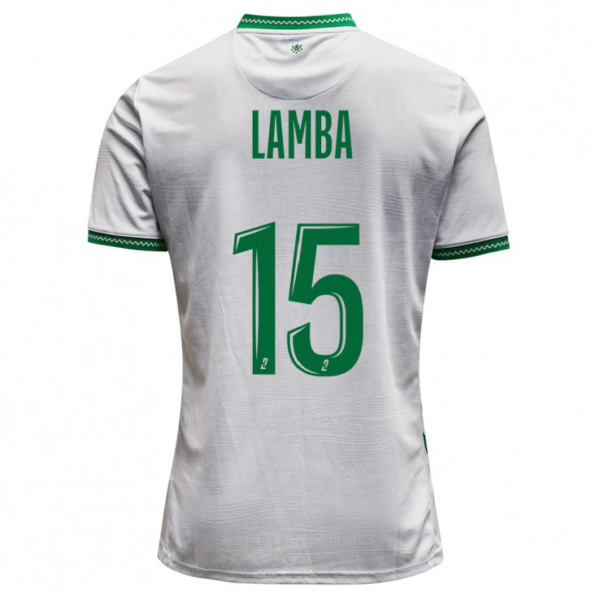 Danxen Homem Camisola Chico Lamba #15 Branco Verde Alternativa 2025/26 Camisa