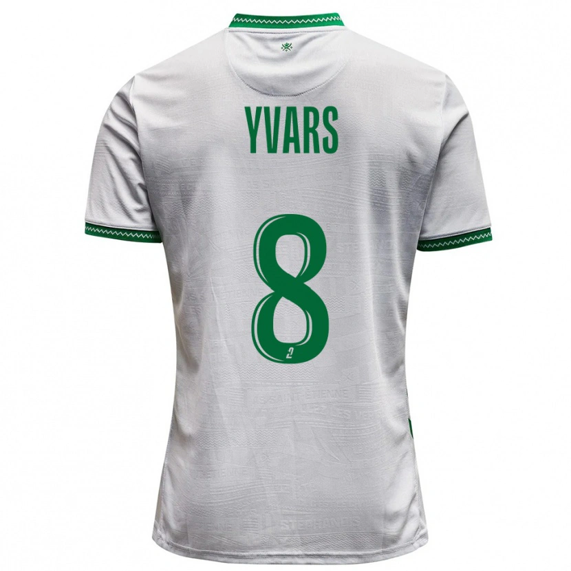 Danxen Homem Camisola Sonny Yvars #8 Branco Verde Alternativa 2025/26 Camisa