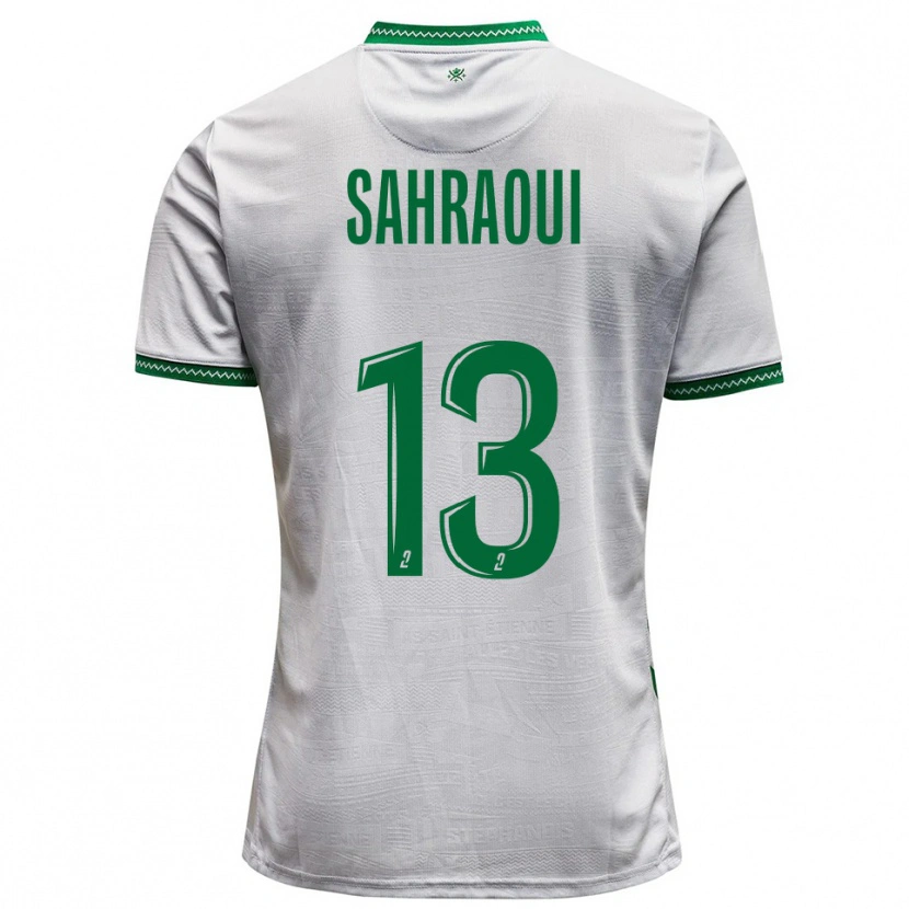 Danxen Homem Camisola Jebryl Sahraoui #13 Branco Verde Alternativa 2025/26 Camisa