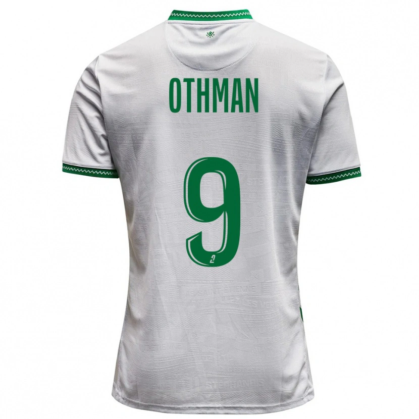 Danxen Homem Camisola Jibril Othman #9 Branco Verde Alternativa 2025/26 Camisa