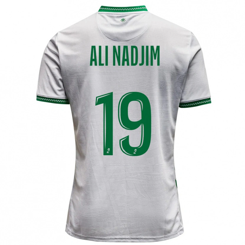 Danxen Homem Camisola Nadjma Ali Nadjim #19 Branco Verde Alternativa 2025/26 Camisa