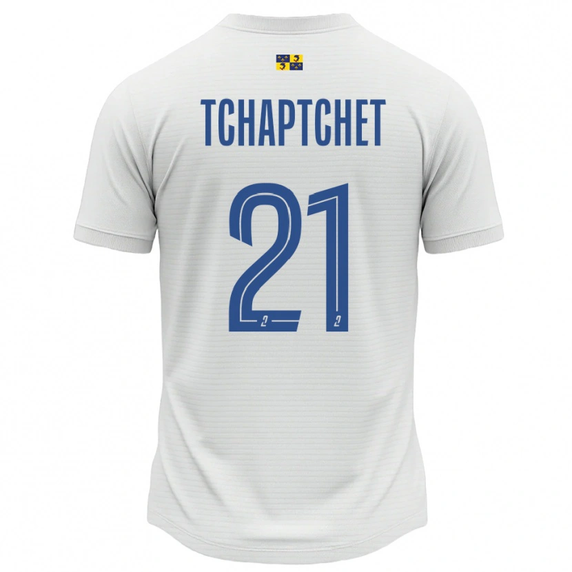 Danxen Homem Camisola Allan Tchaptchet #21 Branco Azul Alternativa 2025/26 Camisa