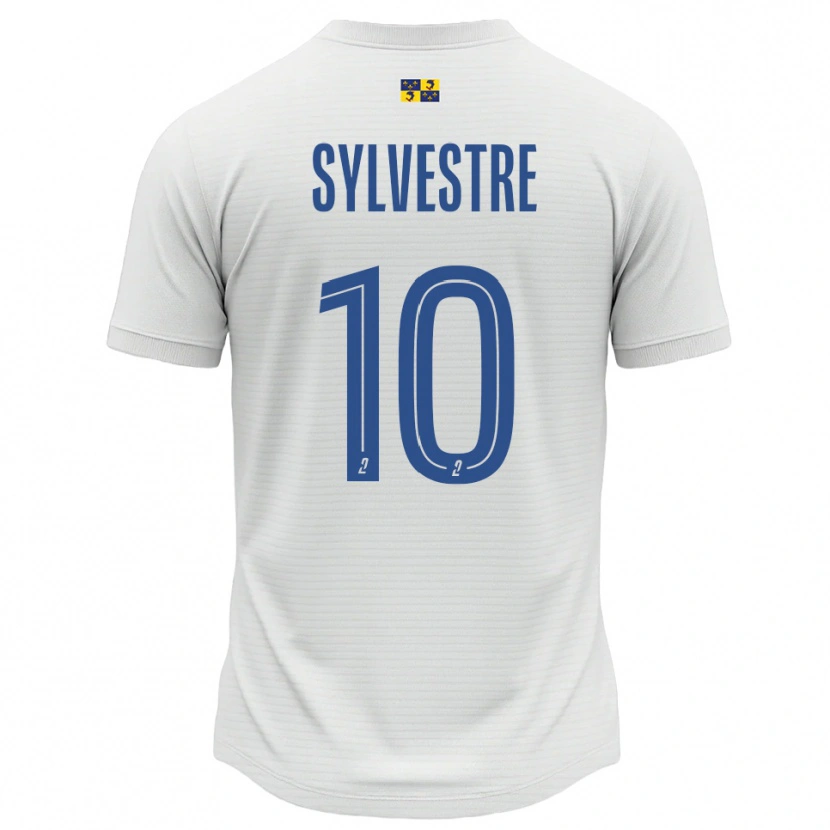 Danxen Homem Camisola Eddy Sylvestre #10 Branco Azul Alternativa 2025/26 Camisa