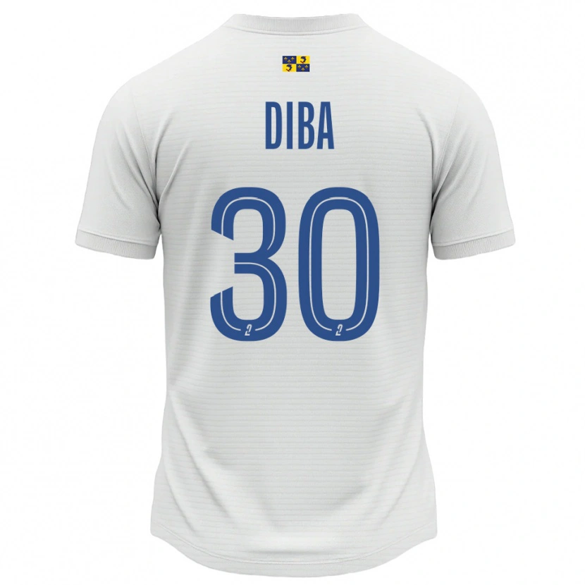 Danxen Homem Camisola Samba Diba #30 Branco Azul Alternativa 2025/26 Camisa