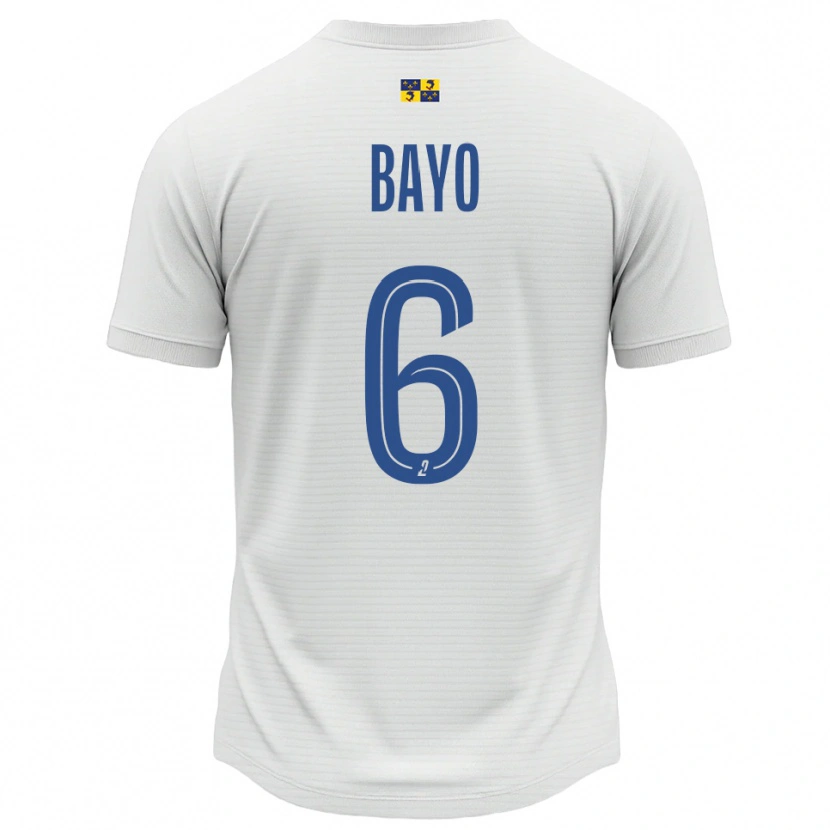 Danxen Homem Camisola Yadali Bayo #6 Branco Azul Alternativa 2025/26 Camisa