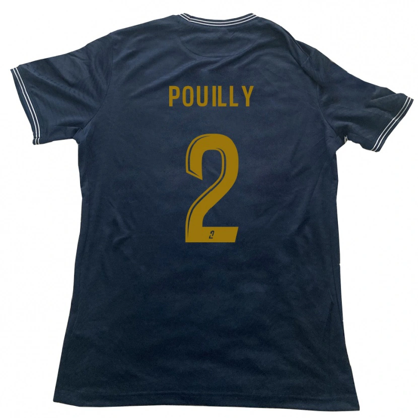 Danxen Homem Camisola Tom Pouilly #2 Azul Marinho Dourado Alternativa 2025/26 Camisa