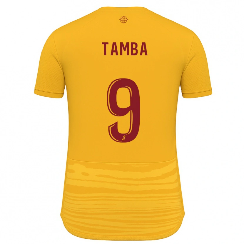 Danxen Homem Camisola Adama Tamba #9 Laranja Borgonha Alternativa 2025/26 Camisa