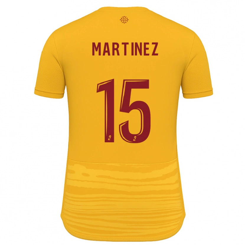 Danxen Homem Camisola Jorys Martinez #15 Laranja Borgonha Alternativa 2025/26 Camisa