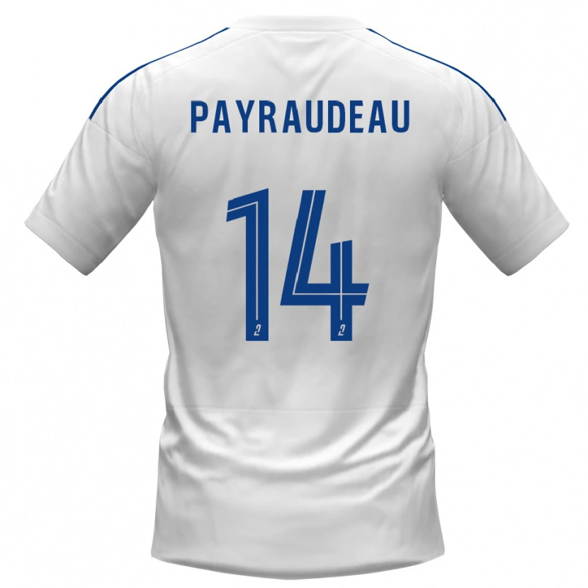 Danxen Homem Camisola Leny Payraudeau #14 Branco Azul Alternativa 2025/26 Camisa