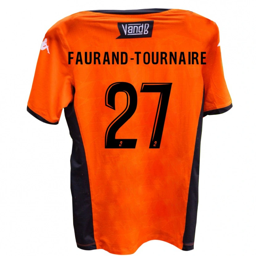 Danxen Homem Camisola Aymeric Faurand-Tournaire #27 Branco Preto Alternativa 2025/26 Camisa