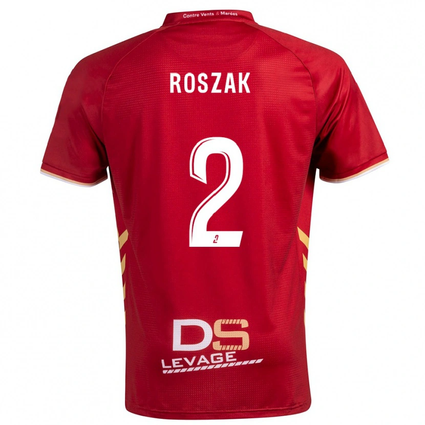 Danxen Homem Camisola Dimitri Roszak #2 Borgonha Dourado Alternativa 2025/26 Camisa